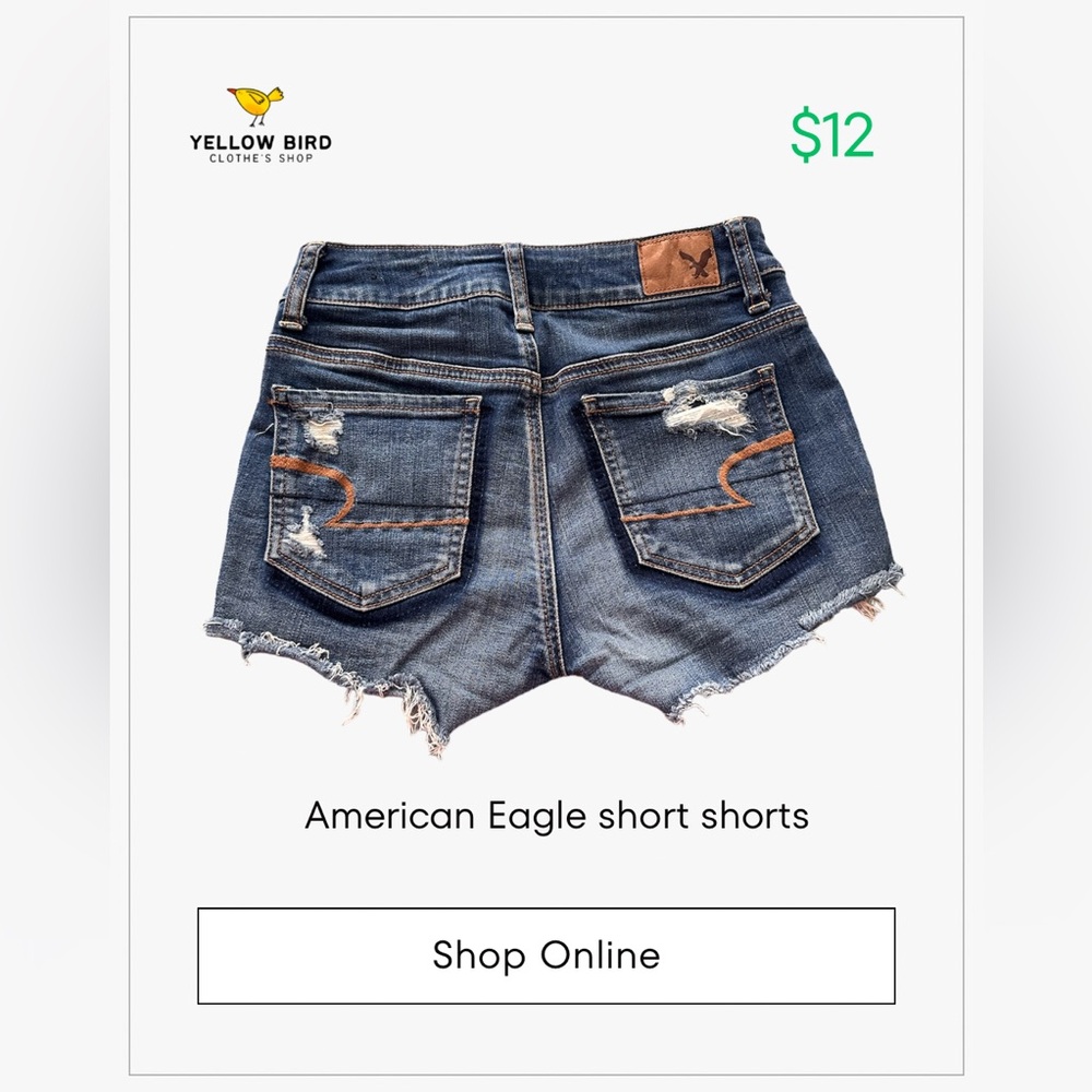 American Eagle short shorts